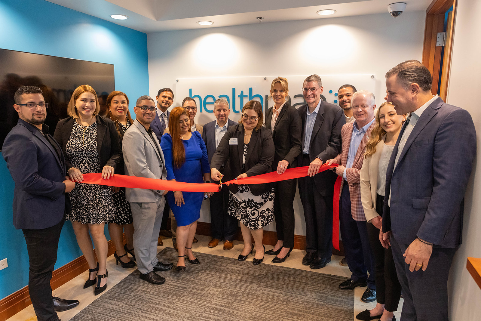 Healthmap Solutions Celebrates - Ribbon%20cutting%20in%20office